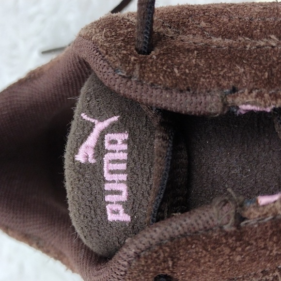 Puma Growth Control System Brown Pink Suede Round Toe Low Top Lace Up Sneakers - Picture 12 of 16